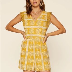 Skies Are Blue Eyelet Lace Romper